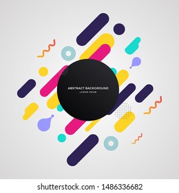 Abstract circle geometric design and background. Use for modern design. vector illustration. shapes. 