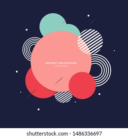 Abstract circle geometric design and background. Use for modern design. vector illustration. shapes. 