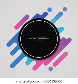 Abstract circle geometric design and background. Use for modern design. vector illustration. shapes. 