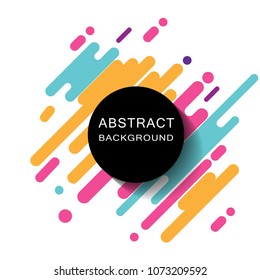 Abstract circle geometric pattern design and background. Use for modern design