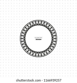 Abstract circle geometric pattern design and background. Use for modern design, cover, template, decorated, brochure, flyer.