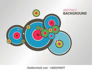 Abstract circle geometric pattern design and background. Use for modern design, cover, template, decorated, brochure, flyer
