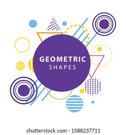 Abstract circle geometric pattern design and background. Use for modern design, cover, template, decorated, brochure, flyer.