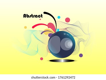 Abstract circle geometric pattern design and background. Use for modern design,  template, decorated, brochure, flyer,line
