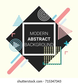 Abstract circle geometric pattern design and vector background