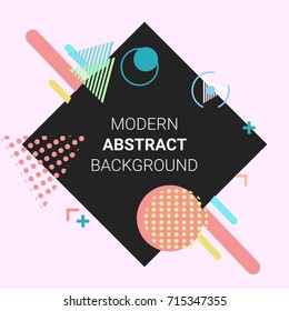 Abstract circle geometric pattern design and vector background