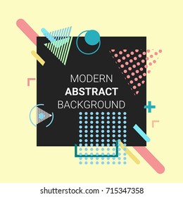 Abstract circle geometric pattern design and vector background