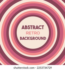 Abstract Circle geometric retro background design for illustration and element of design