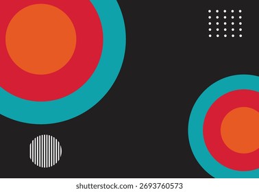 Las Formas geométricas Abstractas del círculo presentan el fondo oscuro del gradiente para el diseño del Anuncio, del cartel, de los anuncios, de la cubierta y del Fondo de pantalla