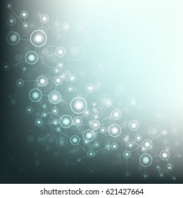 Abstract Circle geometric technology modern futuristic background. vector illustration