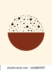 abstract circle geometrical art,minimal nordic scandinavian art,vector