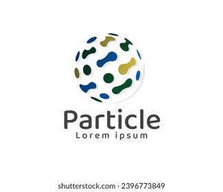 símbolo de icono de diseño de la ilustración de la ilustración del icono de la conectividad de la tierra del mundo de los círculos abstractos