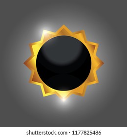 Abstract Circle Gold Icon