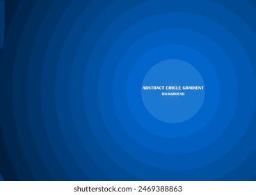 Abstract Circle Gradient Background, blue, dark blue, beige with geometric round shape. Vector illustration, layers delicate paper-like circles form a soothing pattern, modern tranquility