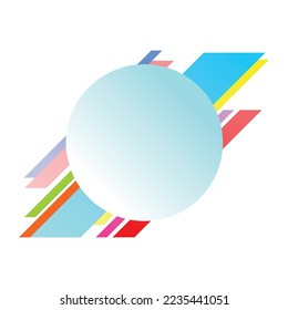 abstract circle gradient background. modern colorful art design.