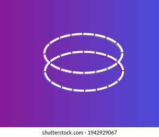 Abstract Circle gradient color. illustration vector.