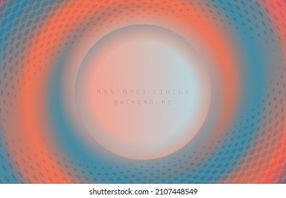 Abstract circle gradient colorful template. Overlapping with halftone design decorative background. Illustration vector