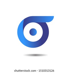 Abstract Circle Gradient Logo Design Template