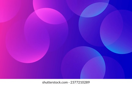 Abstract circle gradient shapes background. Vector illustration