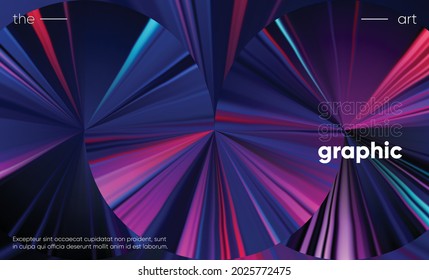 Abstract circle gradients composition. Modern colourful background.