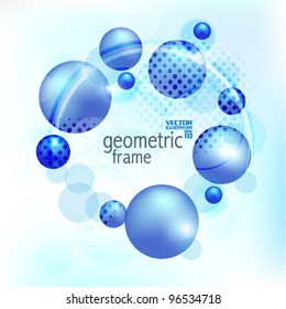 abstract circle graphic design vector background