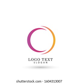 Abstract Circle Graphic Logo. Symbol & Icon Vector Template.