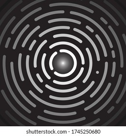 abstract circle grayscale smooth cool background modern shiny vector