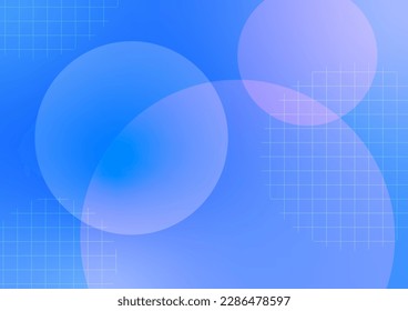Abstract circle grid blue vivid pastel bubble dynamic presentation covers background. vector illustration.