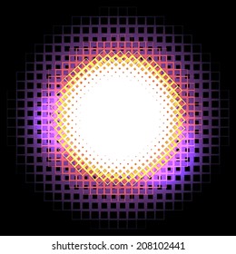 Abstract circle halftone