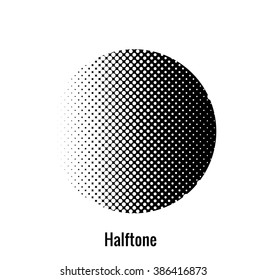 Abstract  circle halftone
