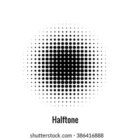Abstract circle halftone