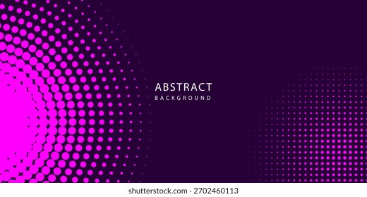 Fondo de semitono de círculo Abstractas. Afiche, Fondo de pantalla, Landing page. Ilustración vectorial