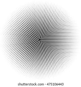 Abstract circle halftone effect vector background. Black Dotted pattern.
