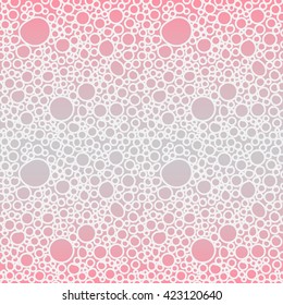 Abstract circle hand-drawn seamless pattern background; editable color background.