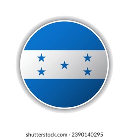 Icono de la bandera de un círculo abstracto de Honduras