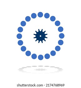 Icono de círculo abstracto. Elemento para el diseño. Arte vector.