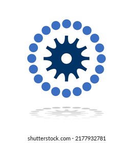 Icono de círculo abstracto. Elemento para el diseño. Arte vector.