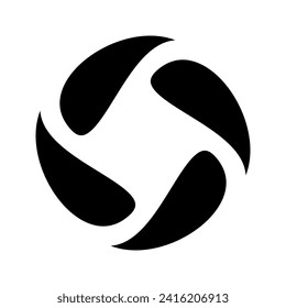 Icono de círculo abstracto para diseño gráfico