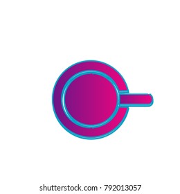 abstract circle icon logo with pink gradient color. isolated background.