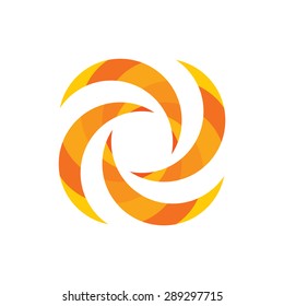 Abstract Circle icon sign logo symbol vector design template.