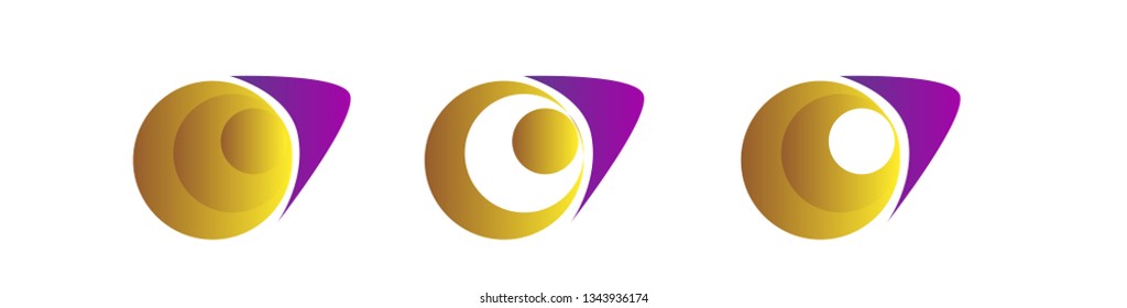 abstract circle icon, symbol, logo, sign