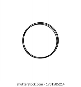 Ilustración del vector del icono de círculo abstracto