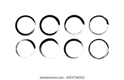 Abstract circle icons set. Set of circles. Vector icons