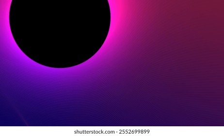 Abstract circle illuminate light and dots gradient on background. Modern purple and red background.
