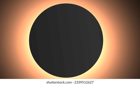 Abstract circle illuminate light frame with color gradient on background.Vector graphic illustration.
