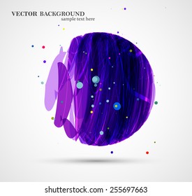 Abstract circle illustration, colorful digital composition