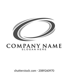 Abstract circle illustration logo design