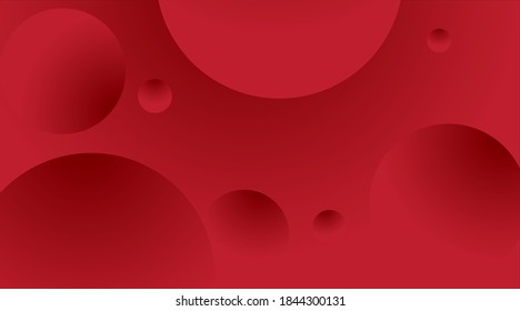 abstract Circle illustration of red planet background