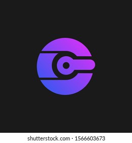 Abstract Circle Illustration Vector Design Template. Suitable for Creative Industry, Multimedia, entertainment, Educations, Shop, and any related business