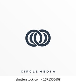 Abstract Circle Illustration Vector Design Template. Suitable for Creative Industry, Multimedia, entertainment, Educations, Shop, and any related business